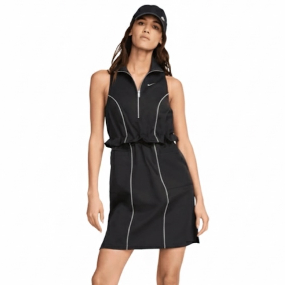 Nike Street Sleeveless Dress in Black/Light Pumice/White Size XS New Without Tag